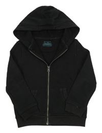 Černá propínací mikina s kapucí Primark
