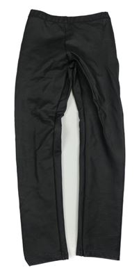 Černé koženkové legíny H&M