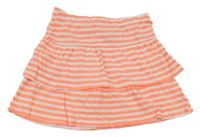 Bílo-oranžová pruhovaná sukně H&M