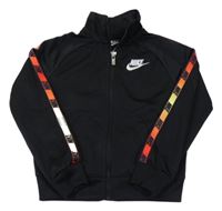 Černá sportovní propínací mikina s logem Nike