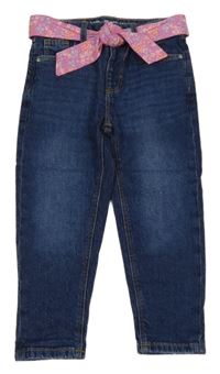 Tmavomodré rifle s páskem Denim Co.