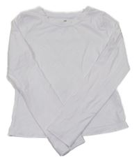 Bílé crop triko H&M