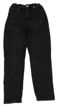 Černé high waist rifle s prošoupáním Page One Young
