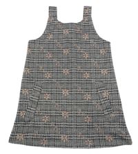 Šedo-černé kostkované šaty se vzorem Primark