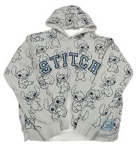 Bílá mikina s Lilo&Stitch George