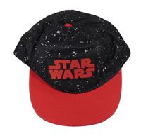 Černo-červená kšiltovka s nápisem Star Wars 