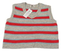 Nové - Šedá svetrová crop vesta M&S