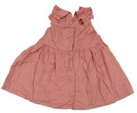 Starorůžové propínací šaty H&M