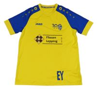 Žluto-modré sportovní tričko s nápisem Jako