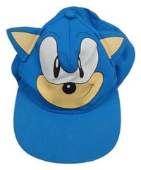 Azurová plátěná kšiltovka se Sonicem 