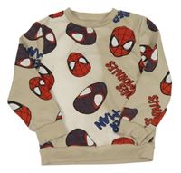 Béžová mikina se Spidermanem Primark