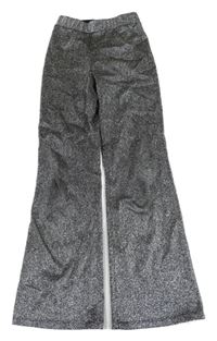 Stříbrné třpytivé flare legíny H&M
