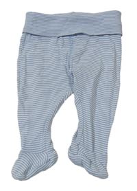 Modro-bílé pruhované polodupky H&M