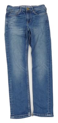 Modré skinny fit coupe moulante rifle H&M