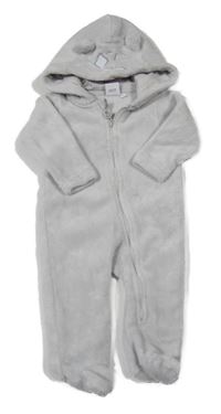 Světlešedá plyšová kombinéza s kapucí - Tiny Tatty teddy