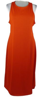 Dámské červené žebrované midi šaty H&M