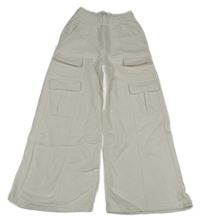 Smetanové wide leg tepláky s kapsami Primark