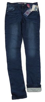 Nové - tmavomodré podšité rifle Denim Co.