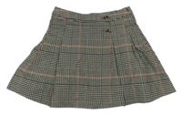 Béžovo-černo-růžová kostkovaná sukně H&M