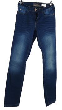 Pánské modré šisované slim rifle Denim 1982
