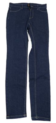 Tmavomodré skinny fit rifle H&M