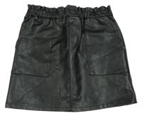 Černá koženková sukně Dunnes