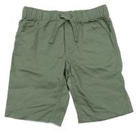 Khaki plátěné kraťasy Topolino