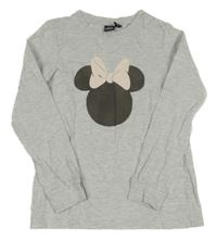 Světlešedé triko s Minnie Disney