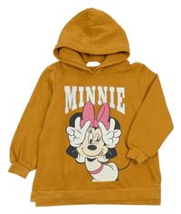 Hořčicová mikina s Minnie a kapucí H&M