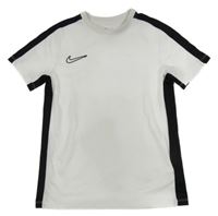 Bílo-černé funkční sportovní tričko s logem Nike