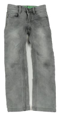Šedé skinny teplákové rifle dopodopo