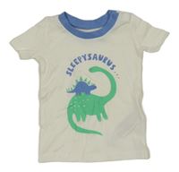 Smetanové tričko s dinosaury Primark