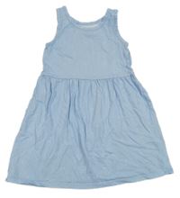 Modro-bílé pruhované šaty s mašličkami H&M