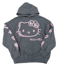 Šedá mikina s Kitty a kapucí H&M