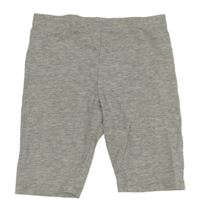 Šedé melírované elastické kraťasy H&M
