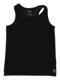 Černý žebrovaný sportovní top C&A