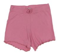 Růžové žebrované kraťasy Primark
