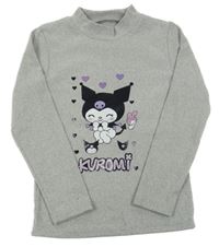 Světlešedý lehký svetr s Kuromi