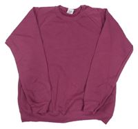 Vínová oversize mikina Fruit of the Loom