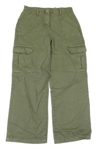 Khaki cargo široké rifle Matalan