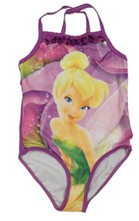 Fialové jednodílné plavky se Zvonilkou Disney