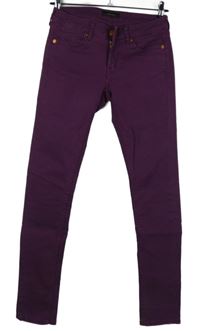 Dámské purpurové skinny rifle 