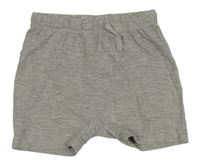 Světlešedé melírované baggy kraťasy H&M