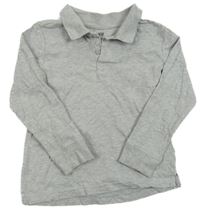 Světlešedé polo triko H&M