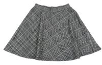 Černo-bílo-růžová kolová sukně New Look