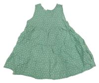 Zeleno-bílé puntíkaté šaty H&M