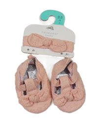 Nové - 2set - Světlerůžové plátěné capáčky + čelenka s mašličkou Primark