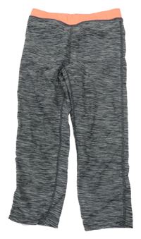 Šedé melírované sportovní capri legíny H&M