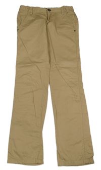 Béžové plátěné chino kahoty C&A