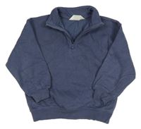 Tmavomodrá oversize mikina H&M